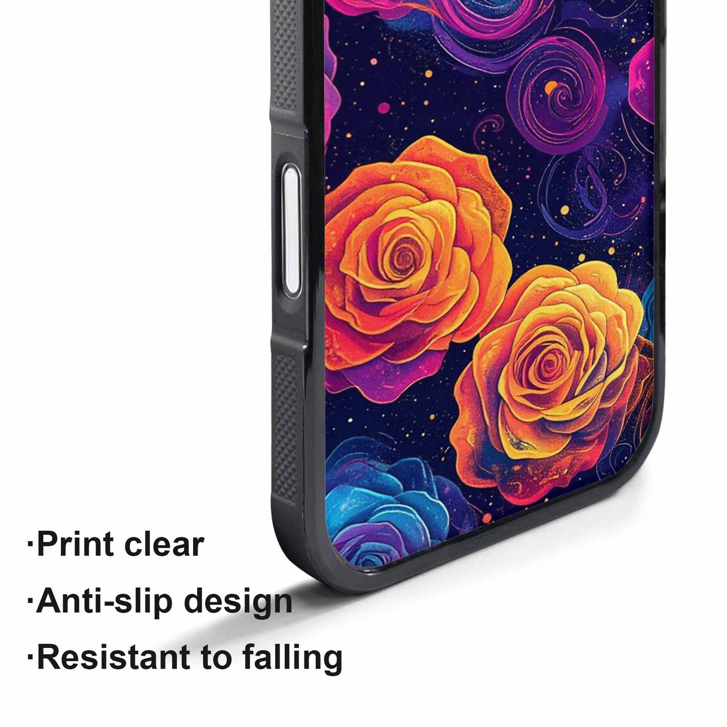 iPhone 17 Pro Case — Rose Galaxy Art Seamless Pattern Galaxy, Original Design Phone Case