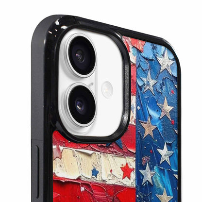 iPhone 17 Case — Patriotic Stars And Stripes Galaxy Space, Customized Protective Case