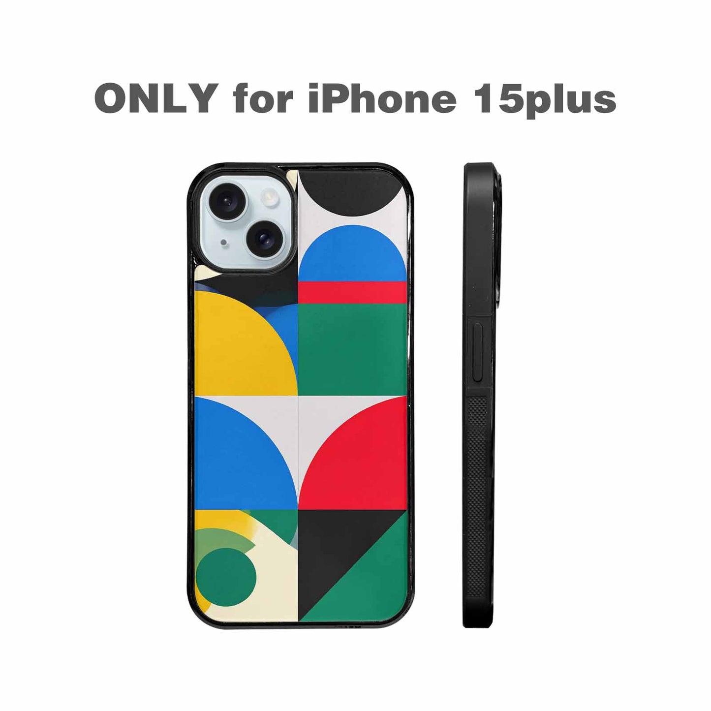 iPhone 15 Plus Case — 1960s Mod Cartoon Art Pattern, Custom Art Phone Cover