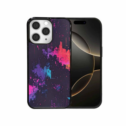 iPhone 15 Pro Max Case — Glitch Dark Art Seamless Pattern Vibrant, Custom Designed Case Cover