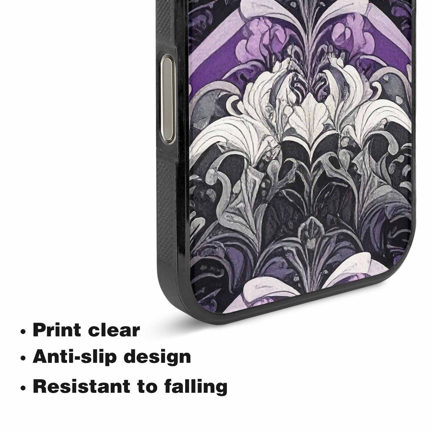 iPhone 16 Pro Max Case — Asexual Flag Color Theme Small Rainbow, Custom Made Phone Cover