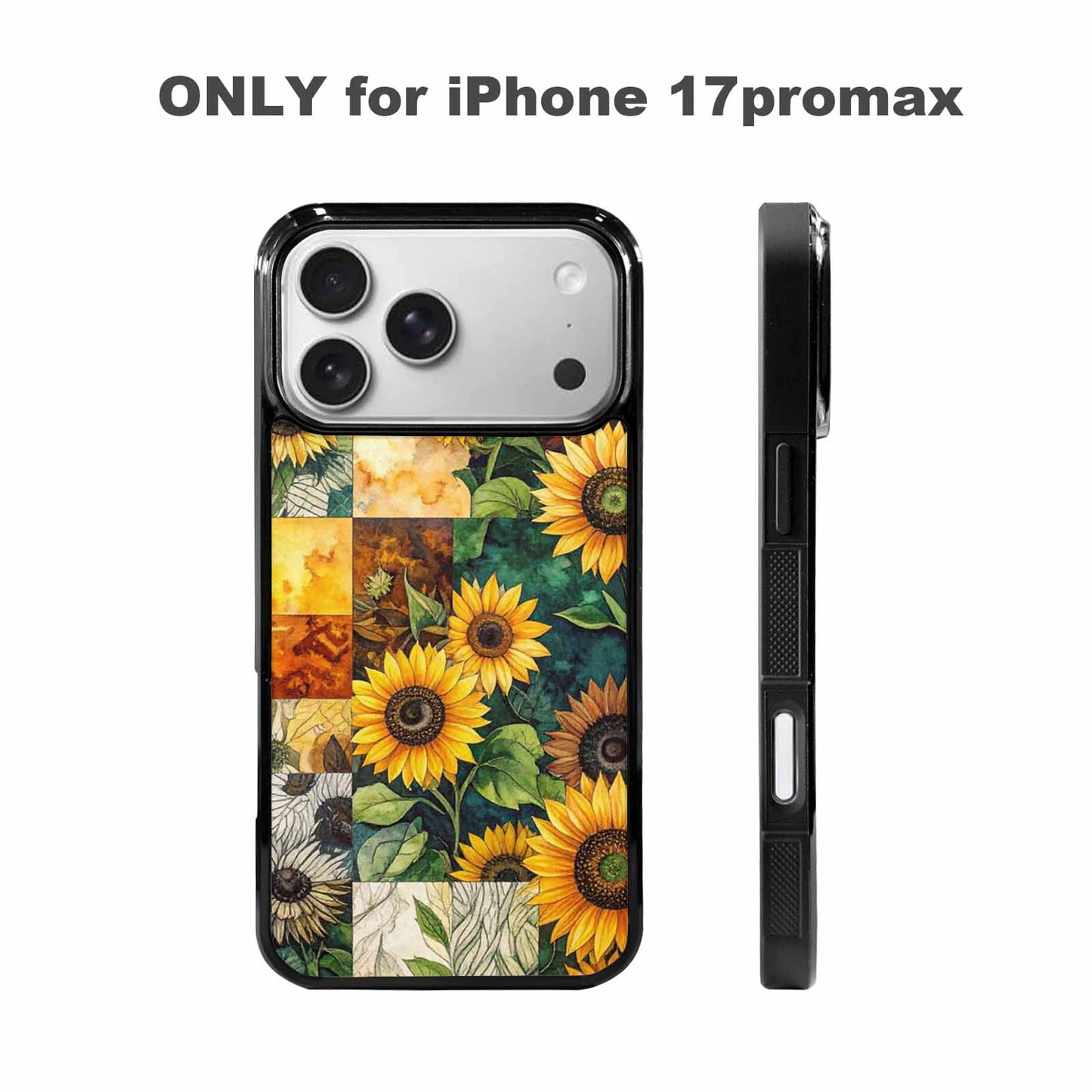 iPhone 17 Pro Max Case — Small Sunflower Pattern, Randomly Floral, Custom Made Phone Cover