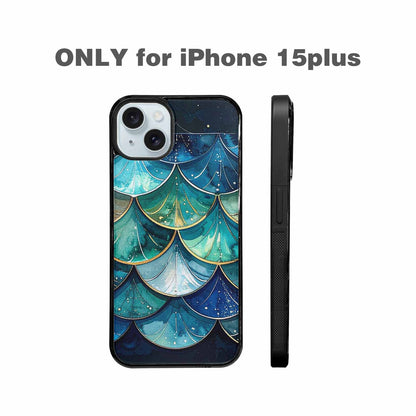 iPhone 15 Plus Case — Mermaid Scale, Unique Phone Case Design