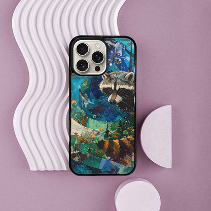 iPhone 16 Pro Max Case — Raccoon Bandit Raccoon Bandit Pattern Hundreds, Original Design Phone Case