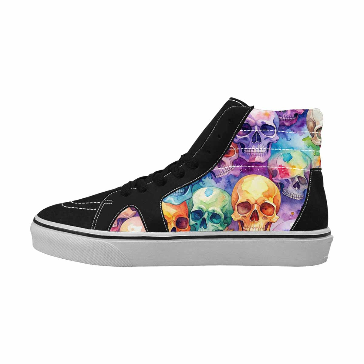 WOMEN'S Kulls - Watercolor High Top Canvas Y2K Sneakers