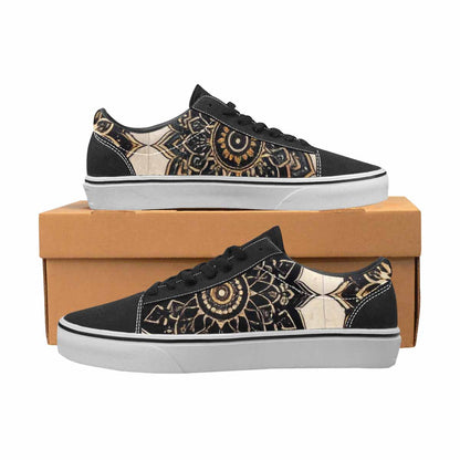 MEN'S Mandala Canvas Lace-Up Surreal Custom Shoes