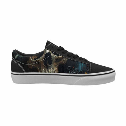 WOMEN'S Skulls Roses Melting Skulls Lace-Up Canvas Vibrant Chaos Sneakers
