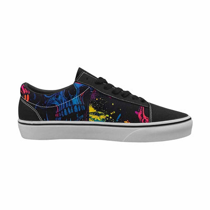 WOMEN'S 1000s Skulls Digital Camo Lace-Up Canvas Aesthetic Shoes
