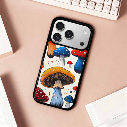iPhone 17 Pro Case — Vivid Winter Mushroom Seamless Cartoon Cute, Unique Phone Case Design