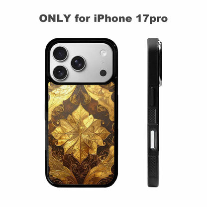 iPhone 17 Pro Case — Klimt Gold Leaf Artwork Pattern Original, Custom Print Case Cover