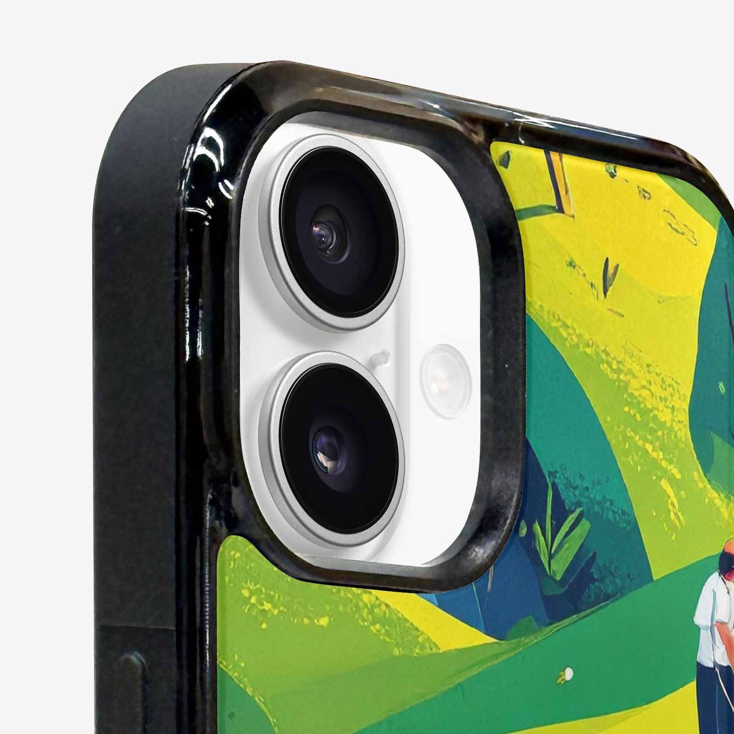 iPhone 16 Plus Case — Golf Cartoon Art Pattern, Customized Protective Case