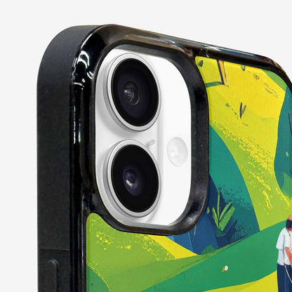 iPhone 16 Plus Case — Golf Cartoon Art Pattern, Customized Protective Case