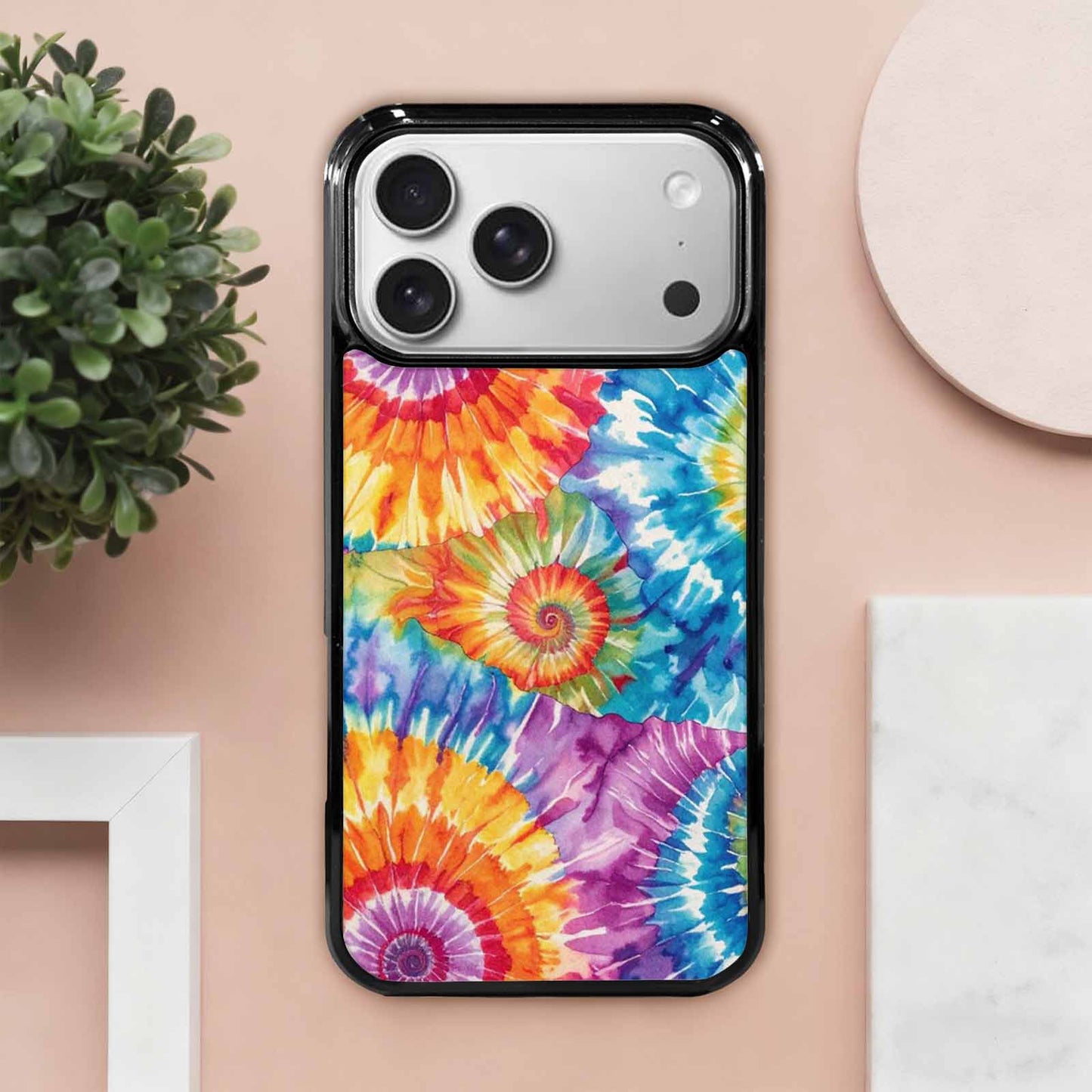 iPhone 17 Pro Max Case — Small Tie Dye Swirl Tie Dye, Custom Designed Case Cover