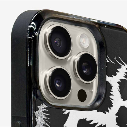 iPhone 16 Pro Max Case — Leopard Print Black And White Style, Personalized Phone Case
