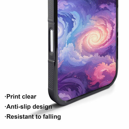 iPhone 17 Pro Case — Seamless Repeating Pattern Of Overlapping Galaxy, Personalized Phone Case