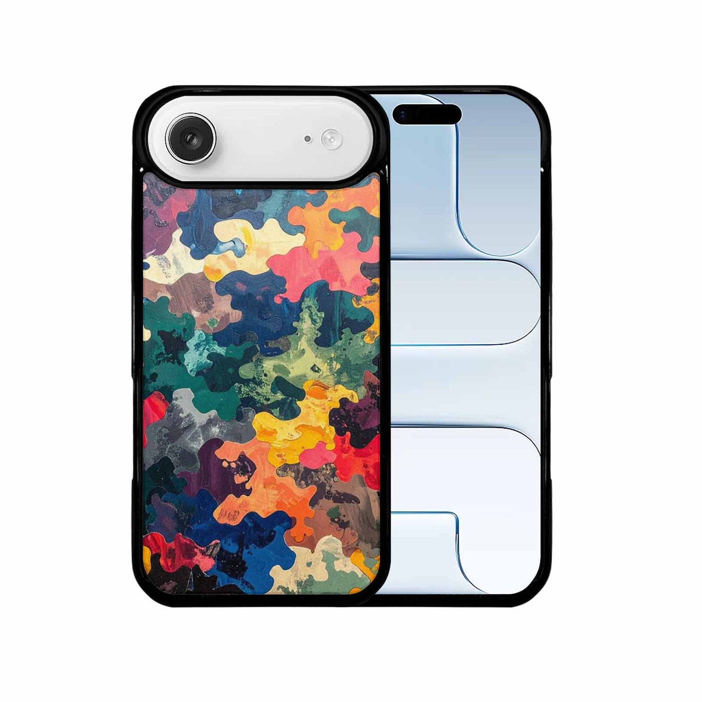iPhone 17 Air Case — Camo Patches Full Color Vibrant Camo, Custom Art Phone Cover