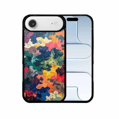 iPhone 17 Air Case — Camo Patches Full Color Vibrant Camo, Custom Art Phone Cover