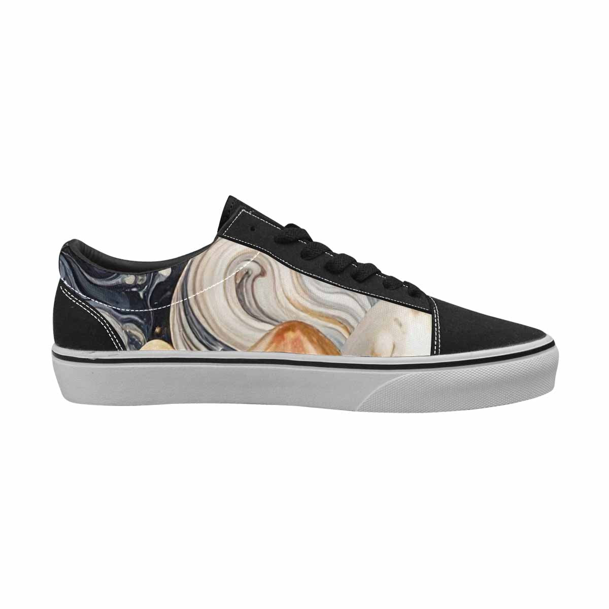 WOMEN'S Mushrooms Lace-Up Canvas Vivid Custom Sneakers