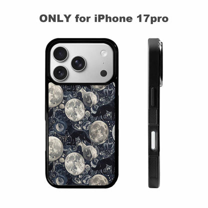 iPhone 17 Pro Case — Wolves Everywhere Collage Overlap Small Original, Customized Protective Case