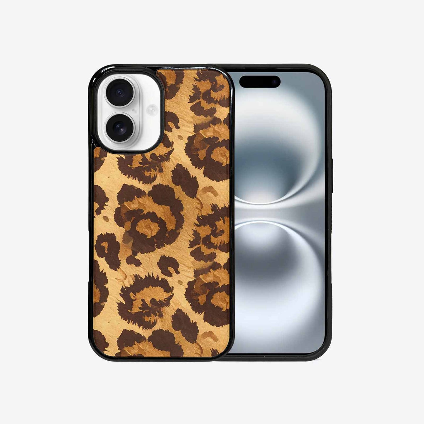 iPhone 16 Case — Classic Leopard Print Warm Golden Tan, Custom Print Case Cover