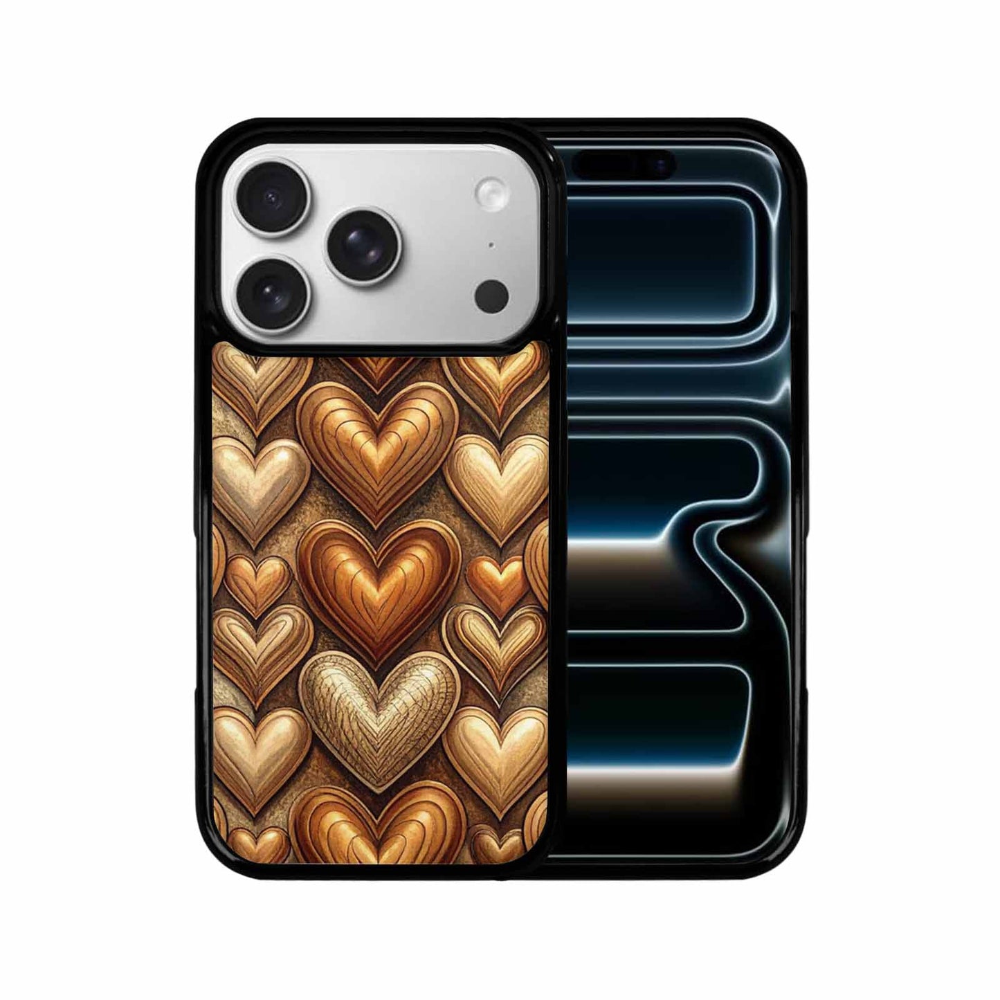 iPhone 17 Pro Case — Retro Zodiac Heart Shape Retro Vintage, Personalized Phone Case