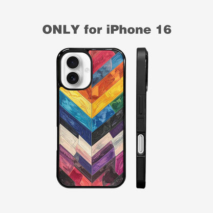 iPhone 16 Case — Progress Pride Flag Color Theme Small, Custom Designed Case Cover