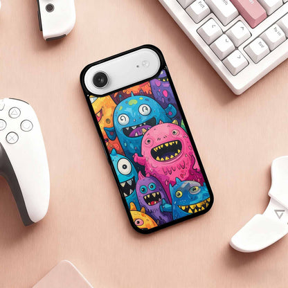 iPhone 17 Air Case — Seamless Repeating Pattern Of Overlapping Cartoon, Custom Made Phone Cover