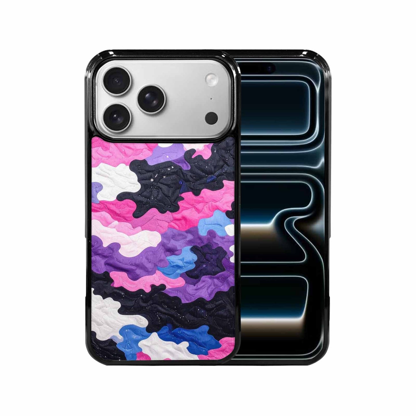 iPhone 17 Pro Max Case — Vivid Camo Genderfluid Camo, Custom Print Case Cover