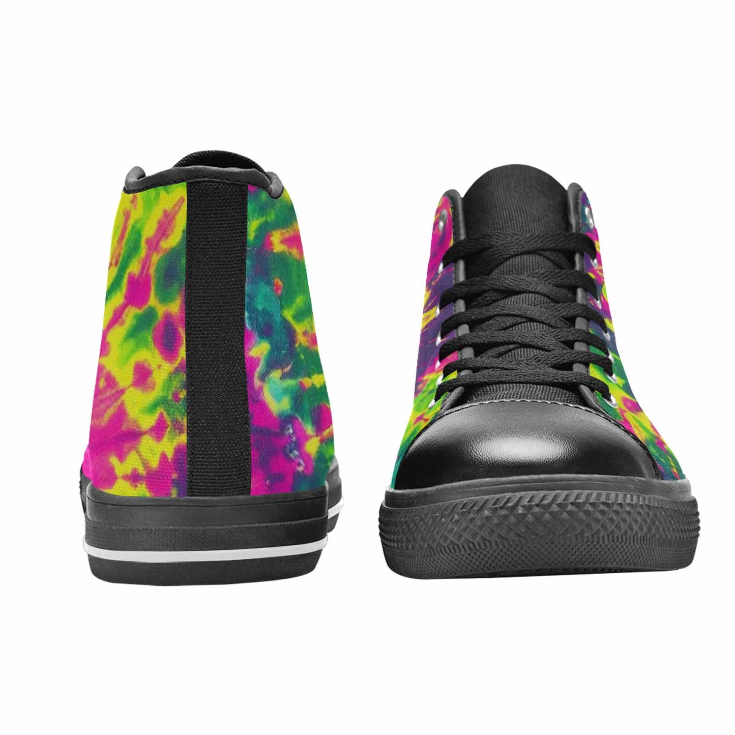 MEN'S Tie Dye - High Top Canvas Dark Academia Shoes