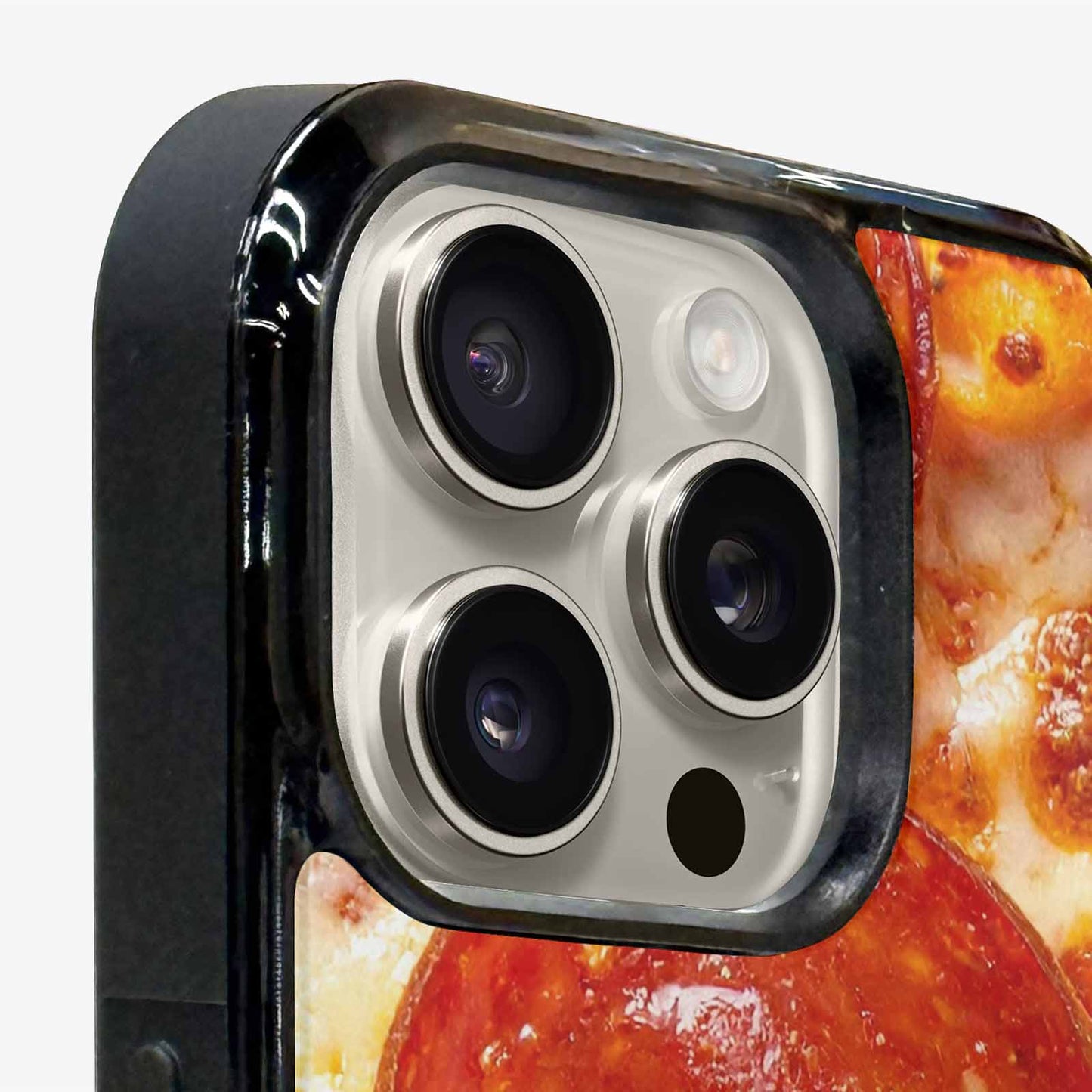 iPhone 16 Pro Case — Pepperoni Pizza Print, Custom Designed Case Cover