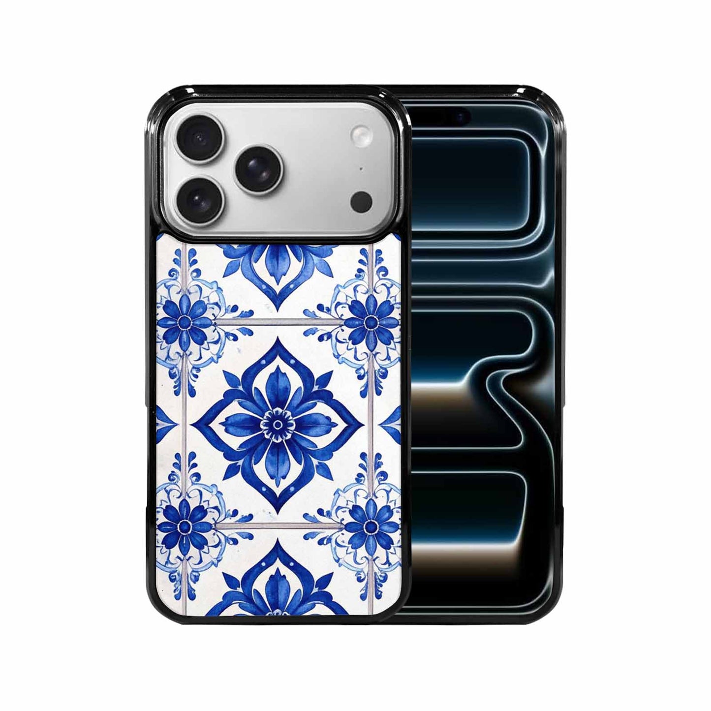 iPhone 17 Pro Max Case — Mexican Talavera Tile Pattern, Floral, Custom Printed Phone Case