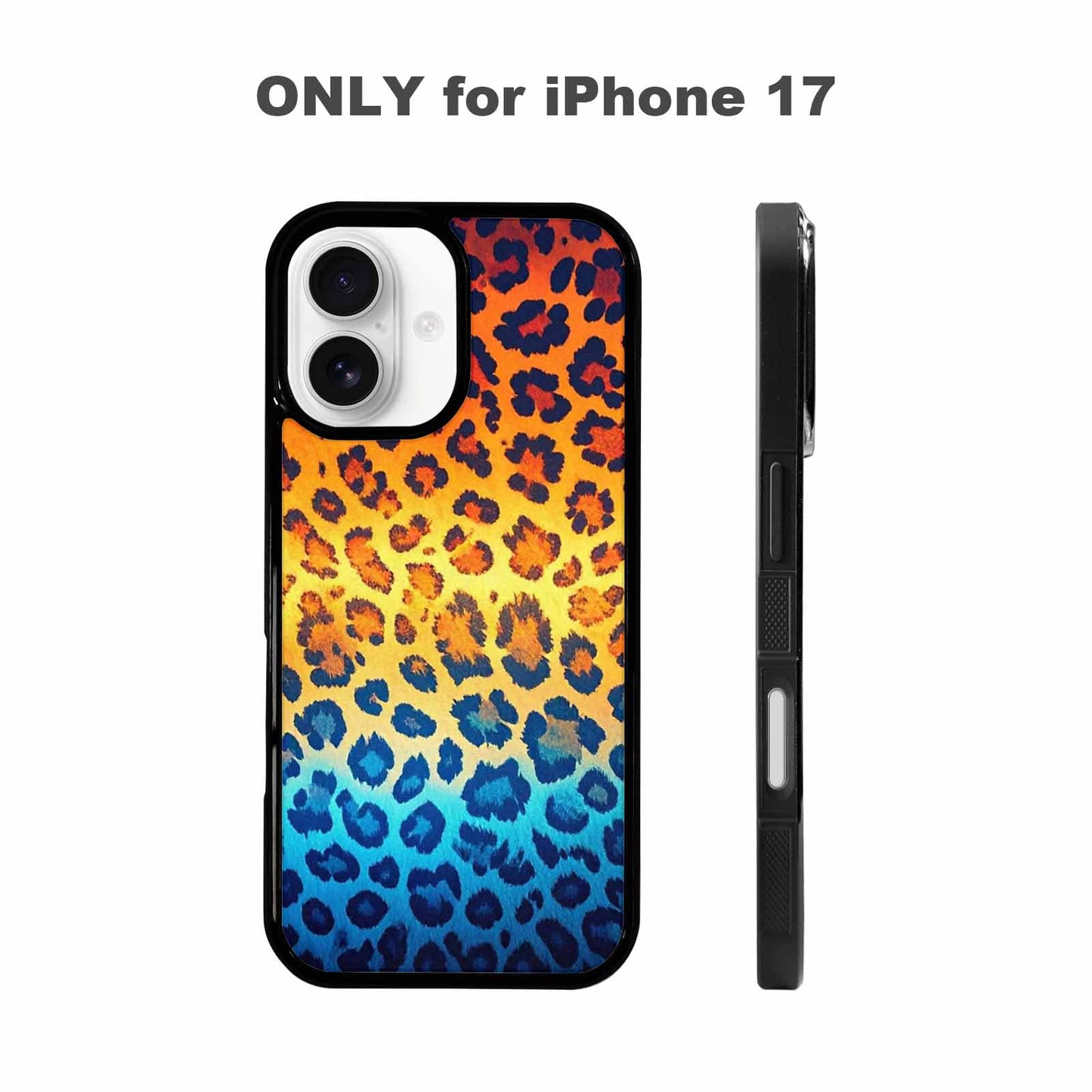 iPhone 17 Case — Leopard Print Gradient Style Animal Print, Personalized Phone Case