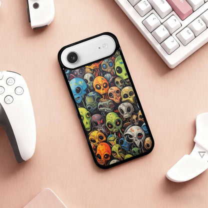 iPhone 17 Air Case — Aliens Camo Aliens Pattern Hundreds Alien, Customized Protective Case