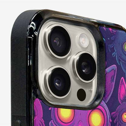 iPhone 16 Pro Case — Mixed Toxic Glow Creature Pattern Hundreds, Custom Made Phone Cover
