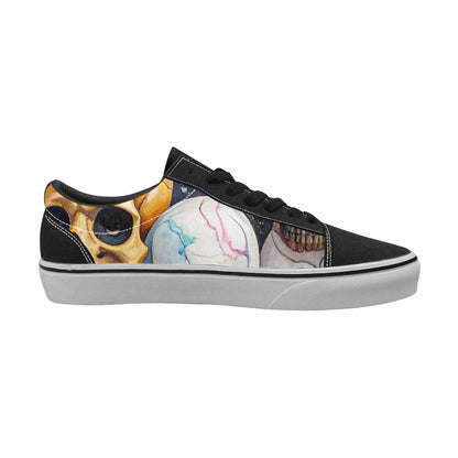 WOMEN'S Skulls  Marble Skulls Lace-Up Canvas Dreamcore Shoes