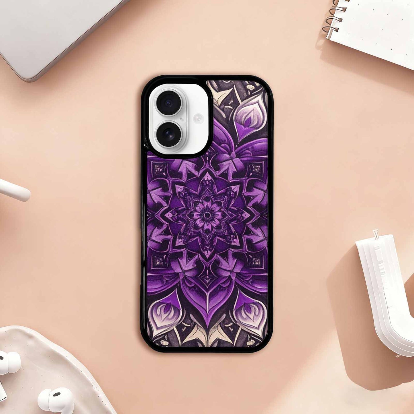iPhone 17 Case — Small Mandala Pattern, Randomly Floral, Original Design Phone Case