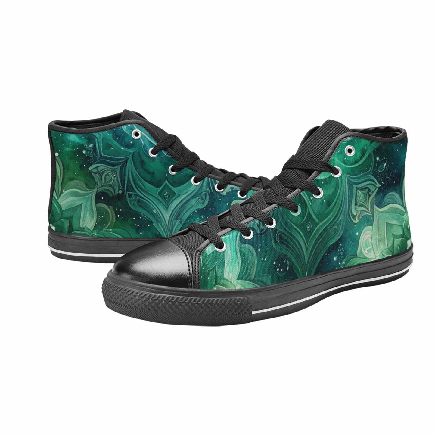 MEN'S Galaxy Art - High Top Canvas Grunge Shoes