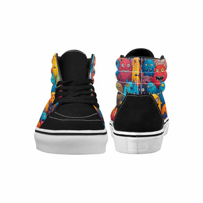 MEN'S Monsters (general) Cartoon Monst High Top Canvas Y2K Custom Shoes