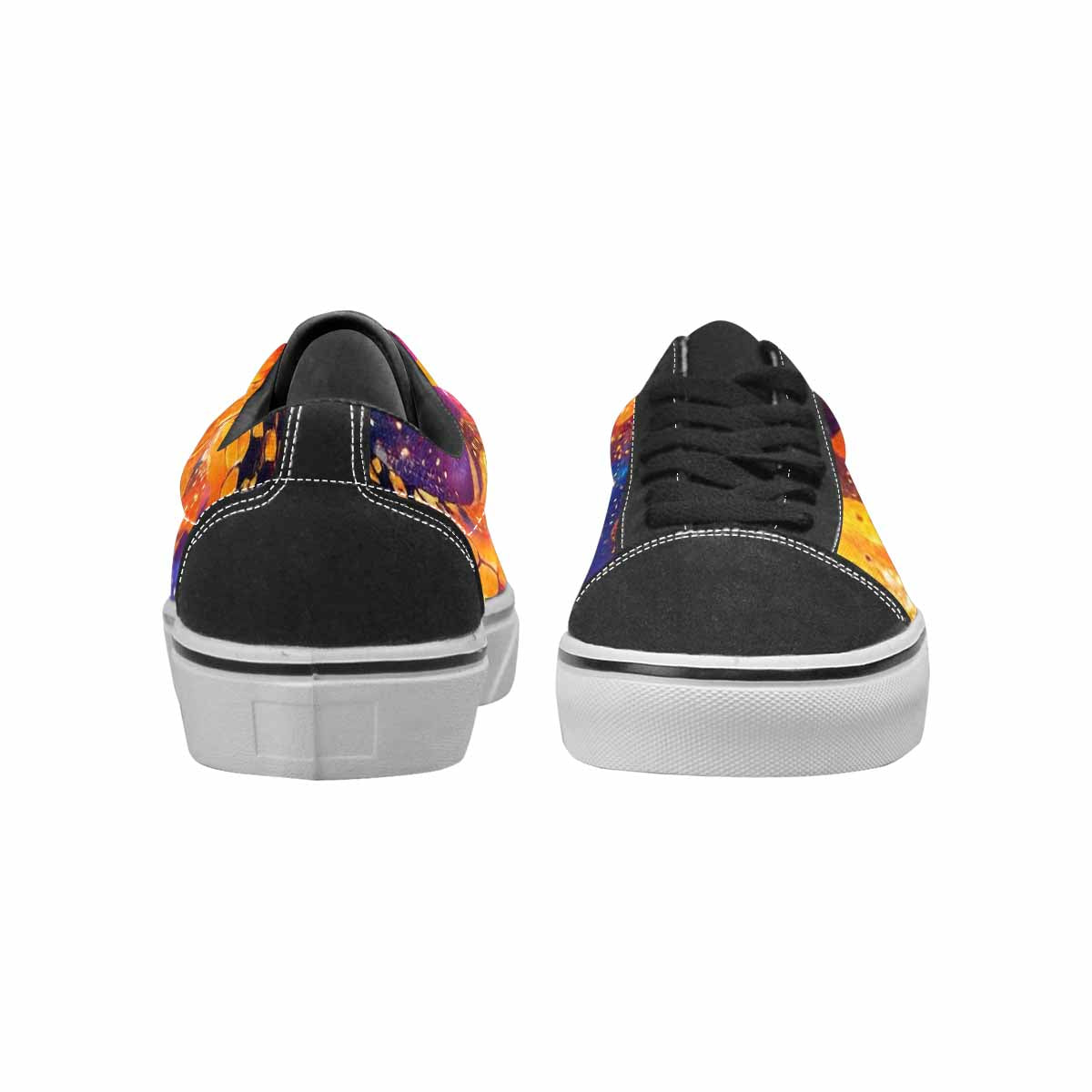 MEN'S Galaxy Snake Print Canvas Lace-Up Surreal Sneakers