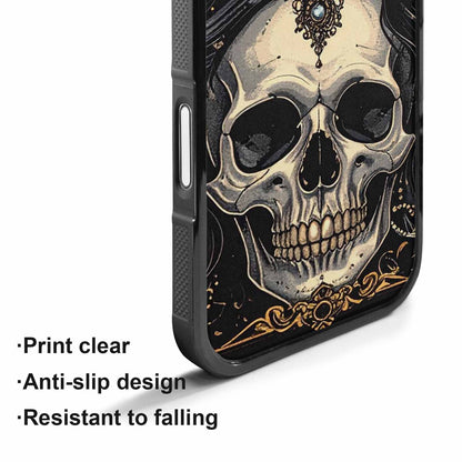 iPhone 17 Case — Skull Dark Art Gothic Print Gothic, Unique Phone Case Design