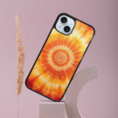 iPhone 15 Plus Case — Ombre Tie Dye Warm, Customized Protective Case