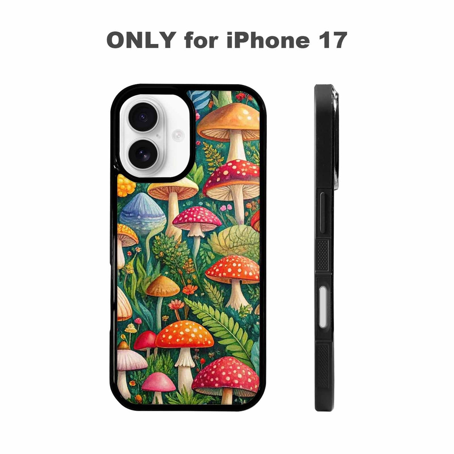 iPhone 17 Case — Mushrooms Botanicalmushrooms P Hh6 Floral, Custom Art Phone Cover
