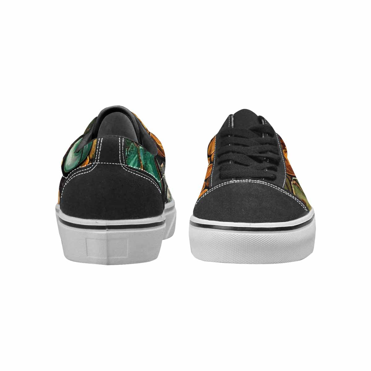 MEN'S Snake Skin Reptile Canvas Lace-Up Y2K Custom Shoes