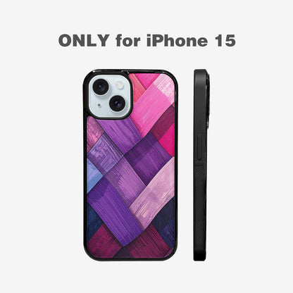 iPhone 15 Case — Genderfluid Flag Color Theme Small Rainbow, Custom Art Phone Cover