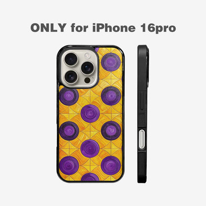 iPhone 16 Pro Case — Intersex Flag Color Theme Small Rainbow, Customized Protective Case