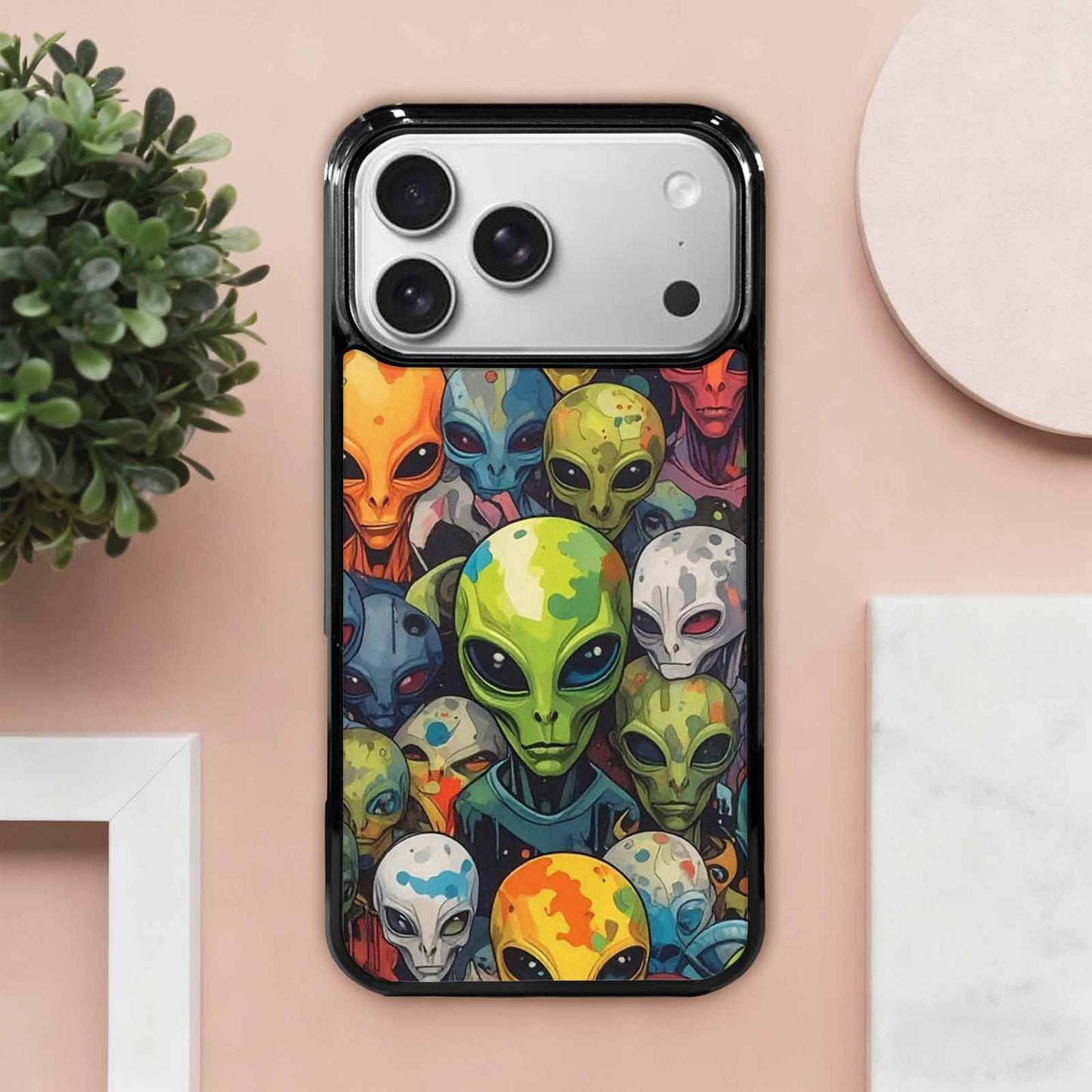 iPhone 17 Pro Max Case — Aliens Camo Aliens Alien Scifi, Unique Phone Case Design