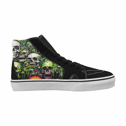 MEN'S Rainbow From Skull S High Top Canvas Cottagecore Sneakers