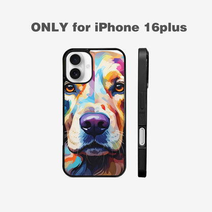 iPhone 16 Plus Case — Golden Retriever Watercolor Art Pattern, Custom Phone Case
