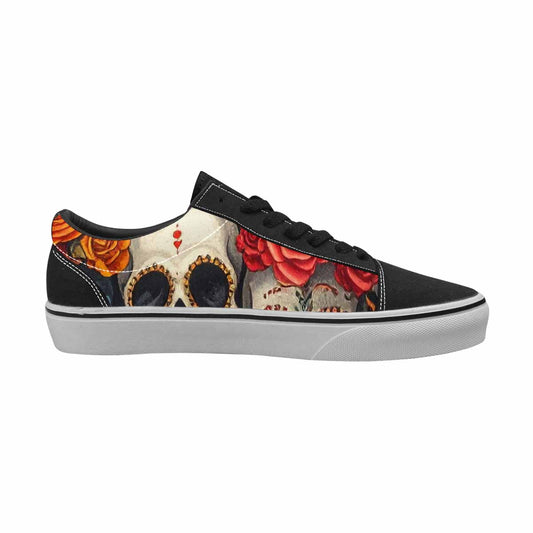 MEN'S Skull Canvas Lace-Up Dreamcore Custom Sneakers