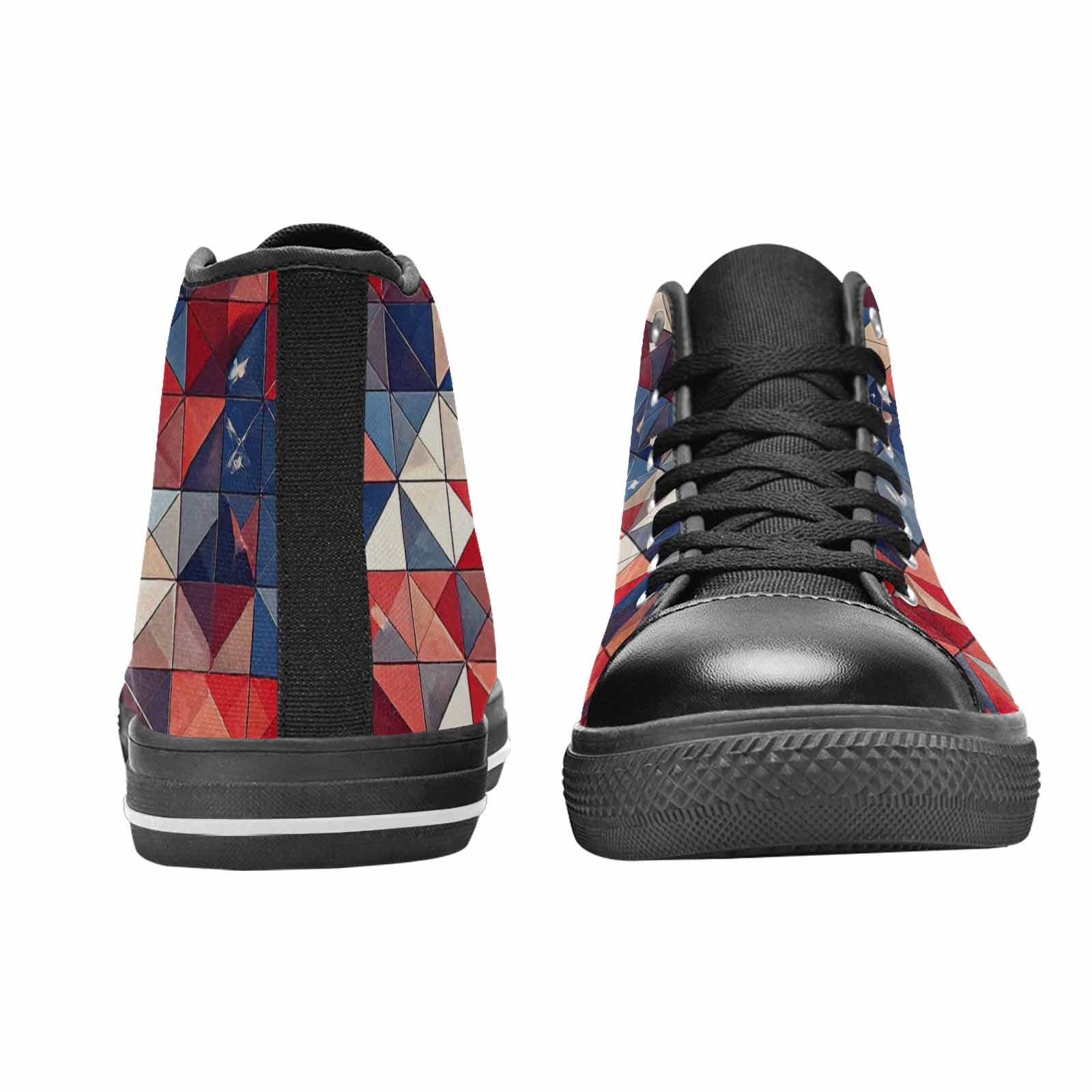 MEN'S American Flag Stars High Top Canvas Dark Academia Sneakers